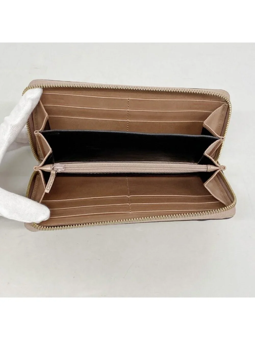★SOLD★ Gucci Wallet Micro Guccissima Enamel Pink Champagne Gold - Picture 3 of 10